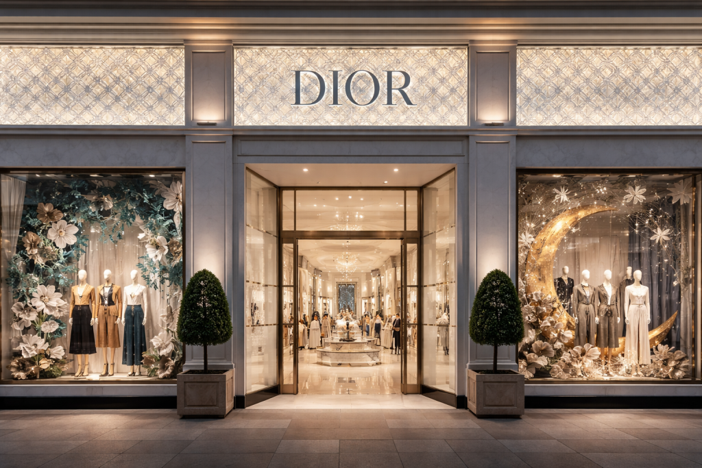Dior Storefront, Design, Luxury, and Brand Experience