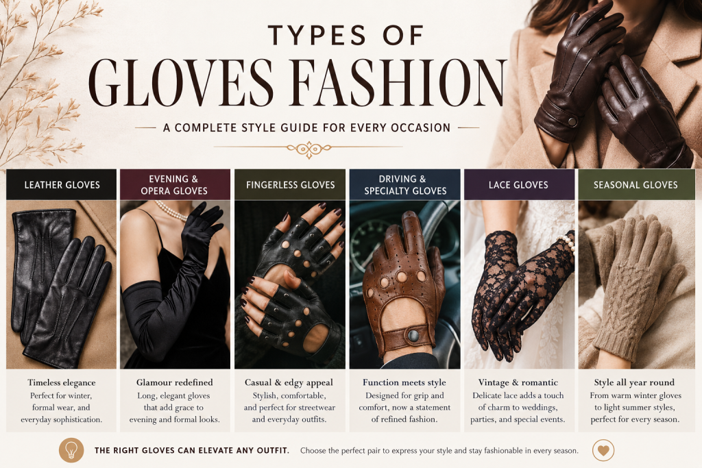 Types of Gloves Fashion, A Complete Style Guide for Every Occasion