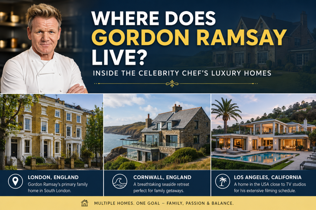 Where Does Gordon Ramsay Live, Inside the Celebrity Chef’s Luxury Homes