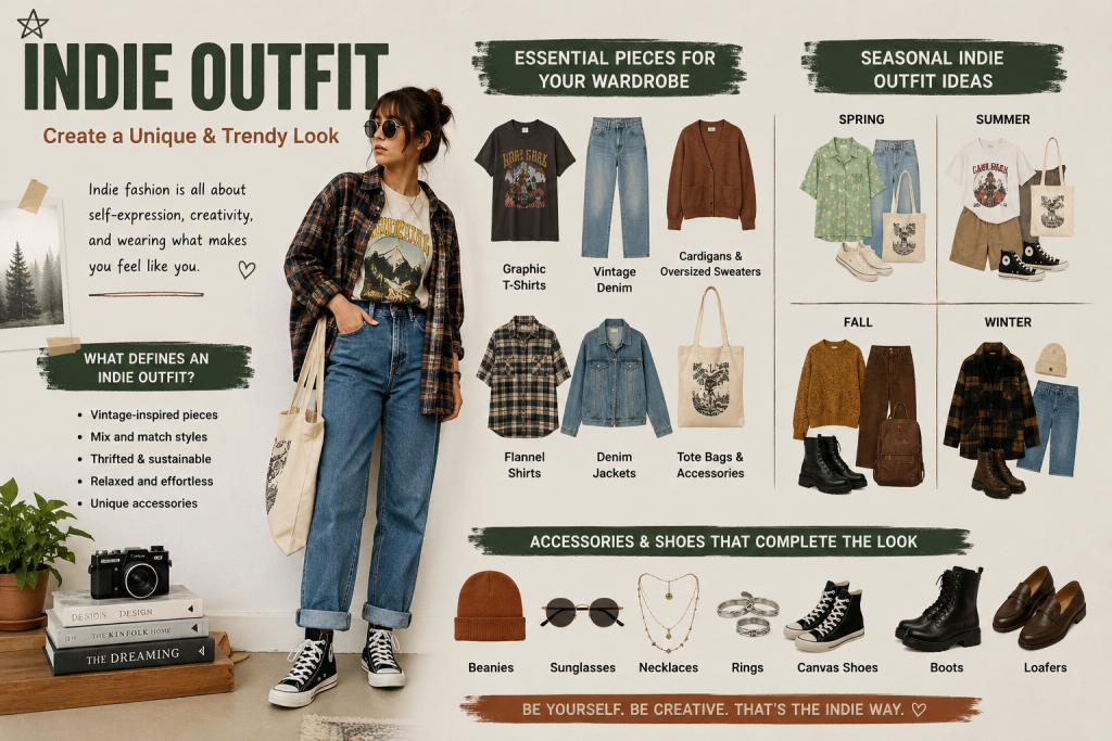 Indie Outfit, The Ultimate Guide to Creating a Unique and Trendy Look