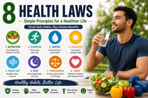 8 Health Laws, A Simple Guide to Living a Healthier and Happier Life 8 Health Laws, A Simple Guide to Living a Healthier and Happier Life