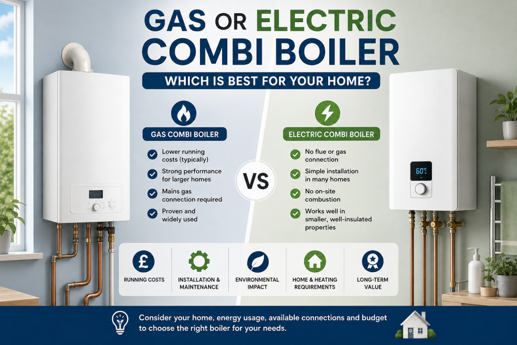 Gas or Electric Combi Boiler, Which Is Better for Your Home