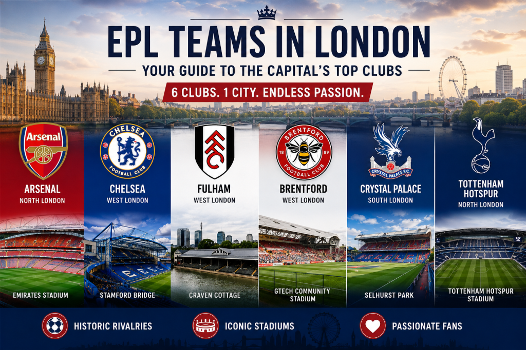 EPL Teams in London, A Guide to the Capital’s Premier League Clubs
