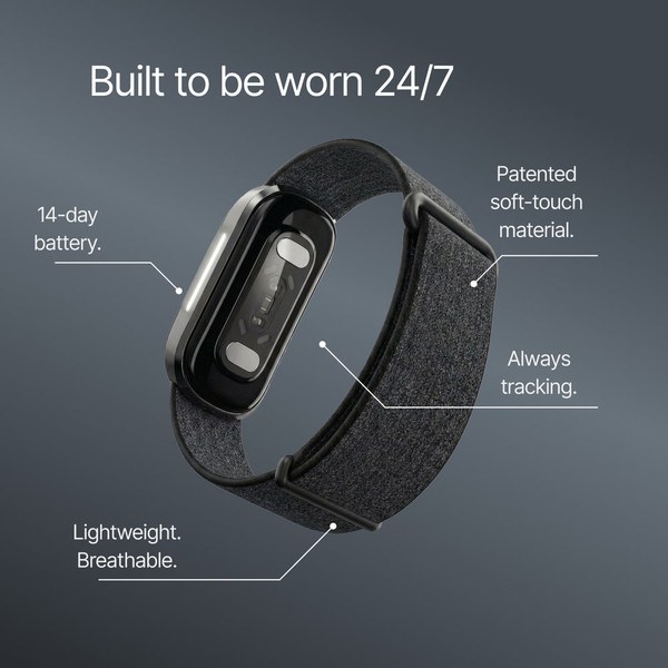 Hume Band 2.0 diagram showing the lightweight breathable strap