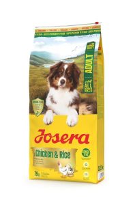 Josera Dog Food Guide: Which Dry Food Suits a Puppy, Adult or Senior Dog? Josera Chicken & Rice dry dog food bag with a dog on the front