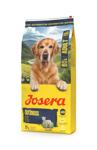 Josera Optiness lamb dry dog food bag for medium and large breeds