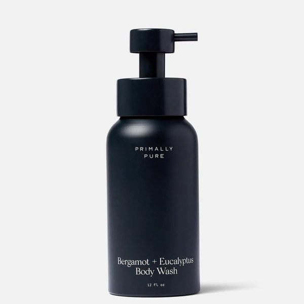Primally Pure Bergamot + Eucalyptus Body Wash pump bottle