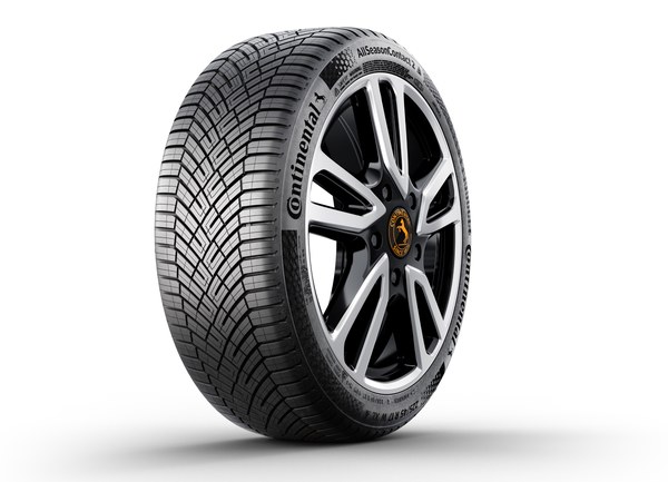 Continental AllSeasonContact 2 tyre shown on a white background