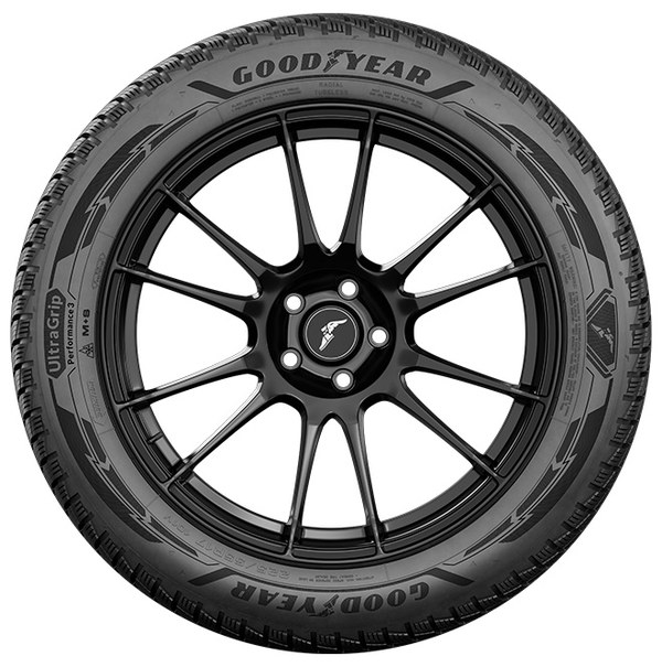 Seasonal Tyre Changeover: Swap Tyres or Buy a Second Set of Complete Wheels? Goodyear tyre fitted on a black alloy wheel