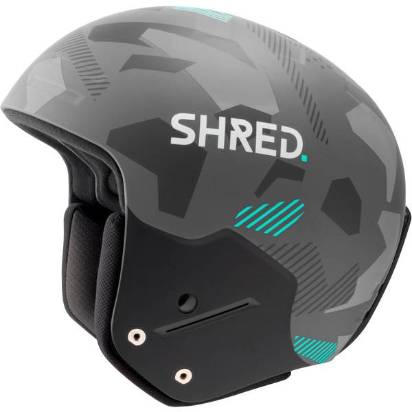 Shred Basher Ultimate classic ski helmet in grey camouflage
