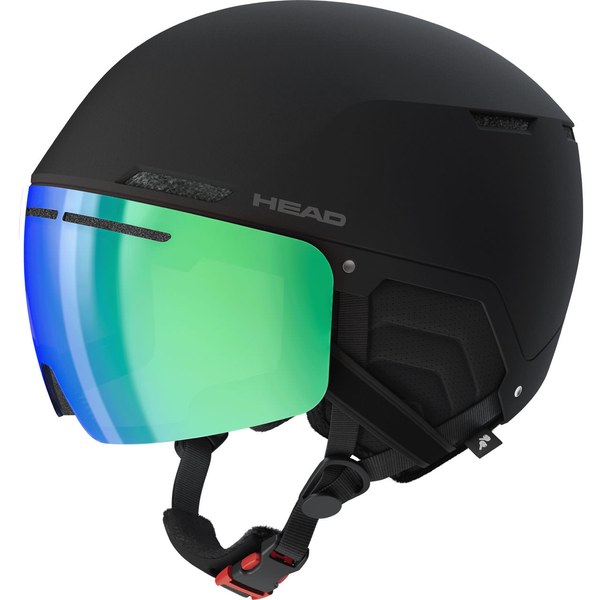 Head Cinema Photo ski helmet with a blue-green mirrored visor